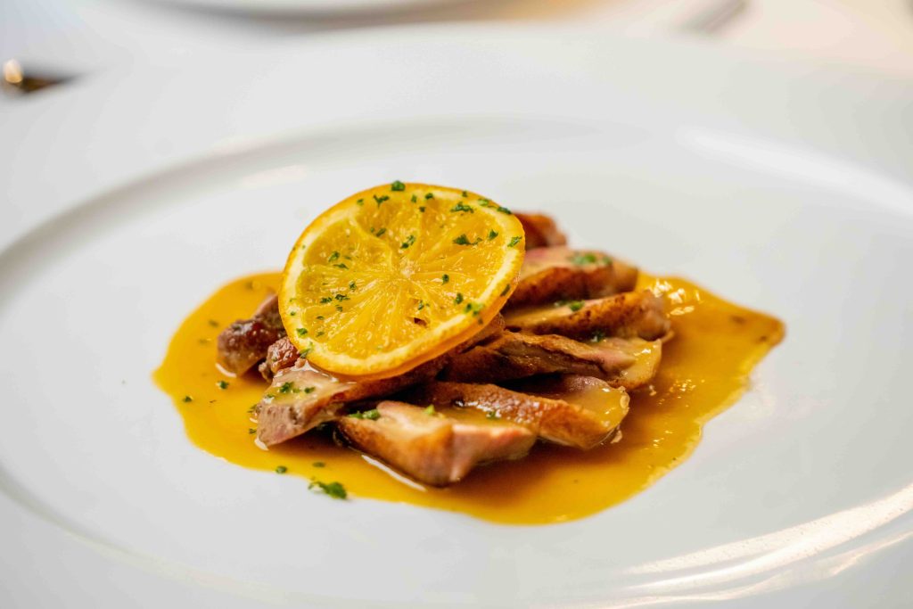 la terrasse orange duck